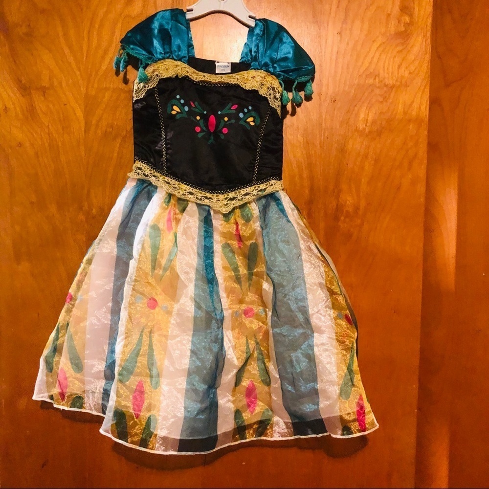 NEW frozen movie princess anna dress costume xs 4